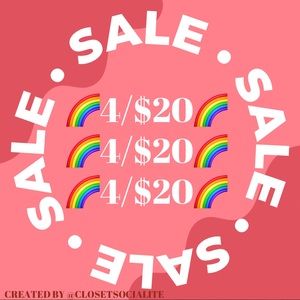 🌈4/$20🌈 CLOSET CLEAR OUT SALE✨